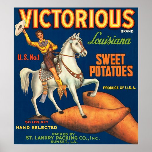 Victoriaanse zoete aardappelen poster (Voorkant)