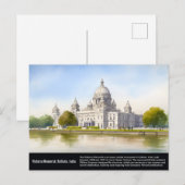 Victorial Memorial Kolkata Waterverf schilderijen Briefkaart (Voorkant / Achterkant)