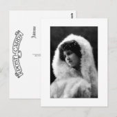 victoriale dame cameo stijl pose ansichtkaart briefkaart (Voorkant / Achterkant)
