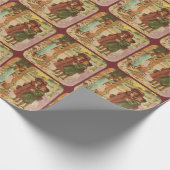 Victoriale kindercadeauverpakkings papier (Hoek)