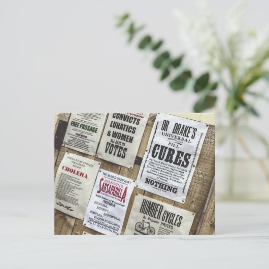 Victorian Advertising Briefkaart (Staand voorkant)