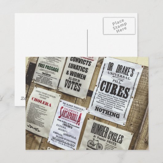 Victorian Advertising Briefkaart (Voorkant / Achterkant)