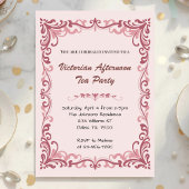  Victorian Afternoon Tea Party Kaart