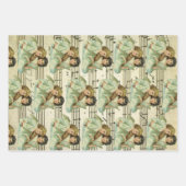 Victorian Angels Violin and Sheet Music Inpakpapier Vel (Voorkant 3)