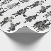 victorian animals kids funny cadeaupapier (Hoek)