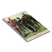 Victorian Antique Soldiers postcard Notitieboek (Rechterzijde)