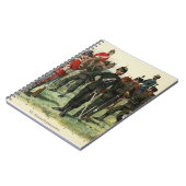 Victorian Antique Soldiers postcard Notitieboek (Linkerzijde)