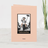 Victorian Baby Chimney Sweep. Funny baby card Kaart (Achterkant)