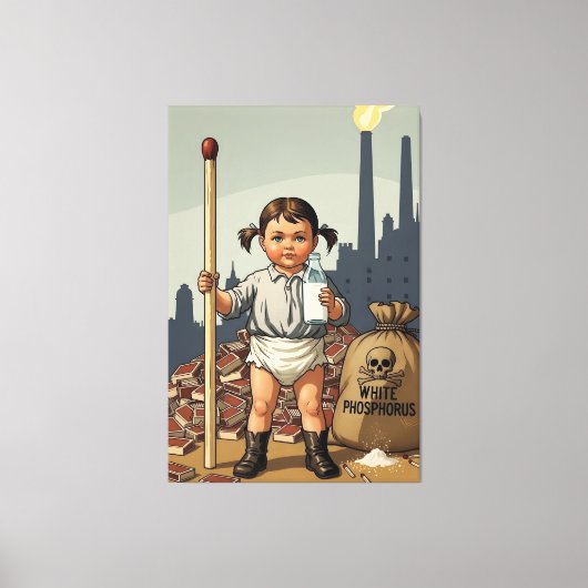 Victorian Baby Girl Canvas - Funny Baby Worker Afdruk (Voorkant)