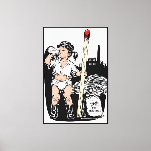 Victorian Baby Girl Print - Funny Matchstick Theme (Voorkant)