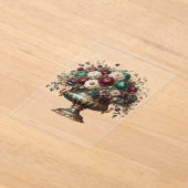 Victorian Bavaria Floral Vase Acryl Uitnodigingen (Laagn)