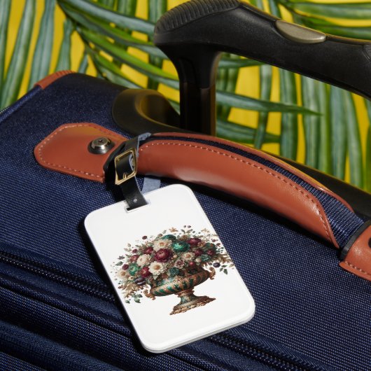 Victorian Bavaria Floral Vase Bagagelabel (Voorkant Insitu 1)