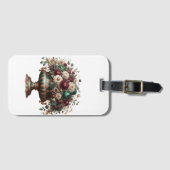 Victorian Bavaria Floral Vase Bagagelabel (Voorkant (horizontaal))