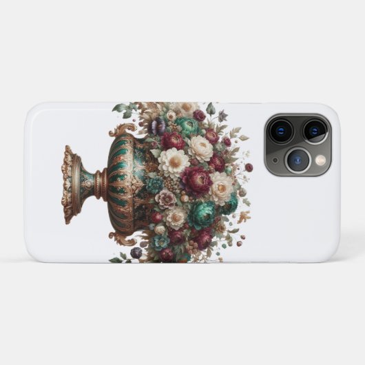 Victorian Bavaria Floral Vase Case-Mate iPhone Case (Achterkant (horizontaal))