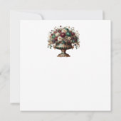 Victorian Bavaria Floral Vase Kaart (Achterkant)