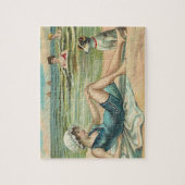 Victorian Beach Swimsuit Girl Legpuzzel (Verticaal)