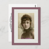 Victorian beauty intense look netting pink top briefkaart (Voorkant / Achterkant)