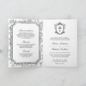 Victorian Black and White Catholic QR Code Wedding (Binnen)