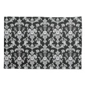 Victorian Black and White Damask Pattern Kussensloop (Achterkant-Links)