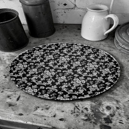 Victorian Black and White Damask Pattern Snijplank