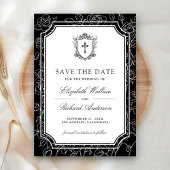 Victorian Black Catholic Wedding Save The Date