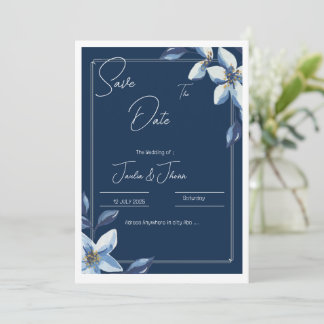Victorian Blauw Bloemig Stof Blauw Trouwen Save Th The Date