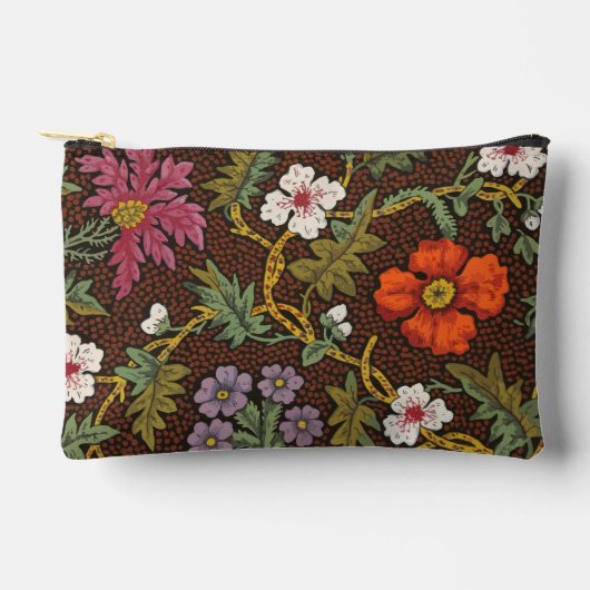 Victorian Botanical Drawing Floral Accessory Pouch Etui (Voorkant)