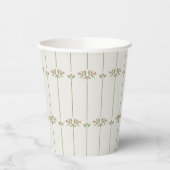 Victorian Botanical Traditional Stripes Papieren Bekers (Links)
