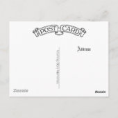 Victorian Bride in black and white Briefkaart (Achterkant)