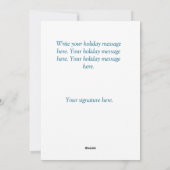 Victorian Candle & Bloom Christmas Card Feestdagenkaart (Achterkant)