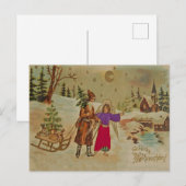 Victorian Christkind Angel Fröhliche Weihnachten! Briefkaart (Voorkant / Achterkant)