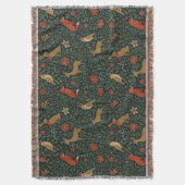 Victorian Christmas Animal & Botanical  Deken (Voorkant Verticaal)