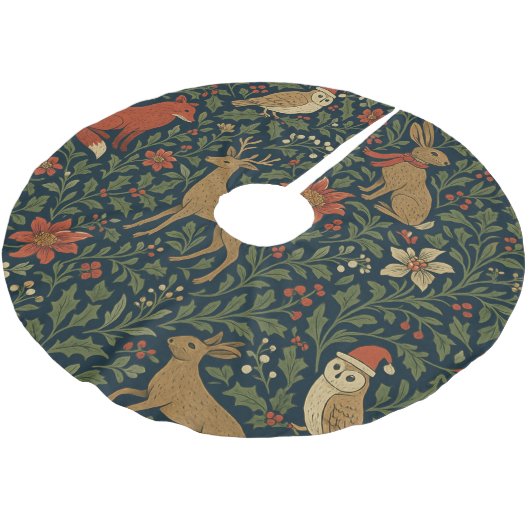 Victorian Christmas Animal & Botanical  Kerstboom Rok (Gekanteld)