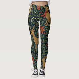 Victorian Christmas Animal & Botanical Leggings