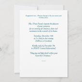 Victorian Christmas Celebration Invitation Kaart (Achterkant)