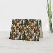 Victorian Christmas Elegance  Feestdagen Kaart (Achterkant)