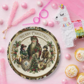 Victorian Christmas Elegance Papieren Bordje (Feest)