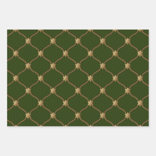 Victorian Christmas Ephemera Collage Inpakpapier Vel (Voorkant 2)