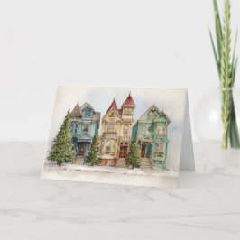 Victorian Christmas Feestdagen Kaart