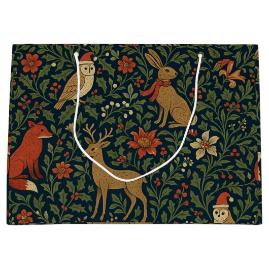 Victorian Christmas Floral  Groot Cadeauzakje (Voorkant)