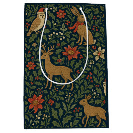 Victorian Christmas Floral Medium Cadeauzakje