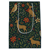 Victorian Christmas Floral  Medium Cadeauzakje (Achterkant)