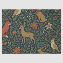 Victorian Christmas Floral Tissuepapier