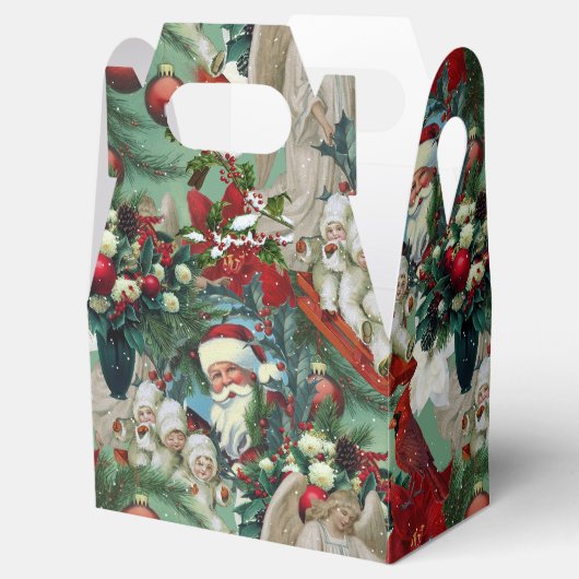 Victorian Christmas Portrait Bedankdoosjes (Geopend)