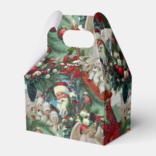 Victorian Christmas Portrait Bedankdoosjes (Voorkant Zijde)