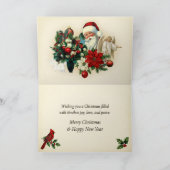 Victorian Christmas Portrait Kaart (Binnen)