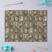 Victorian Christmas & Retro Santa Collage Tissuepapier (Craft)