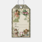 Victorian Christmas Sparkle Cadeaulabel (Voorkant)
