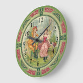 Victorian Couple Wall Clock Grote Klok (Hoek)