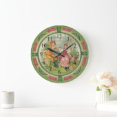 Victorian Couple Wall Clock Grote Klok (Huis)